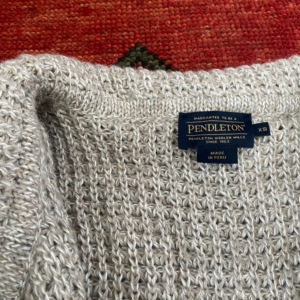 Alpaca Pendleton Knit Duster Sweater - image 3